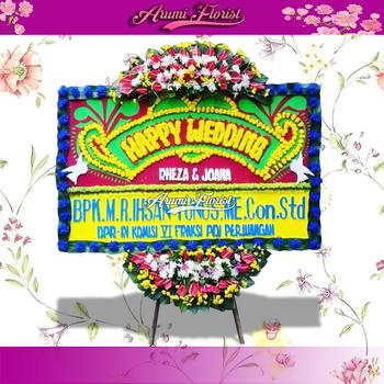 Bunga Papan Happy Wedding 10