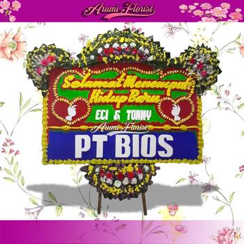 Bunga Papan Happy Wedding 7