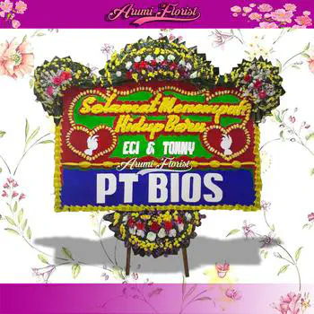 Bunga Papan Happy Wedding 7