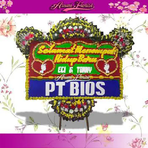 Bunga Papan Happy Wedding 7